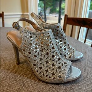 Michael by michael shannon silver “allie” shoes size 8